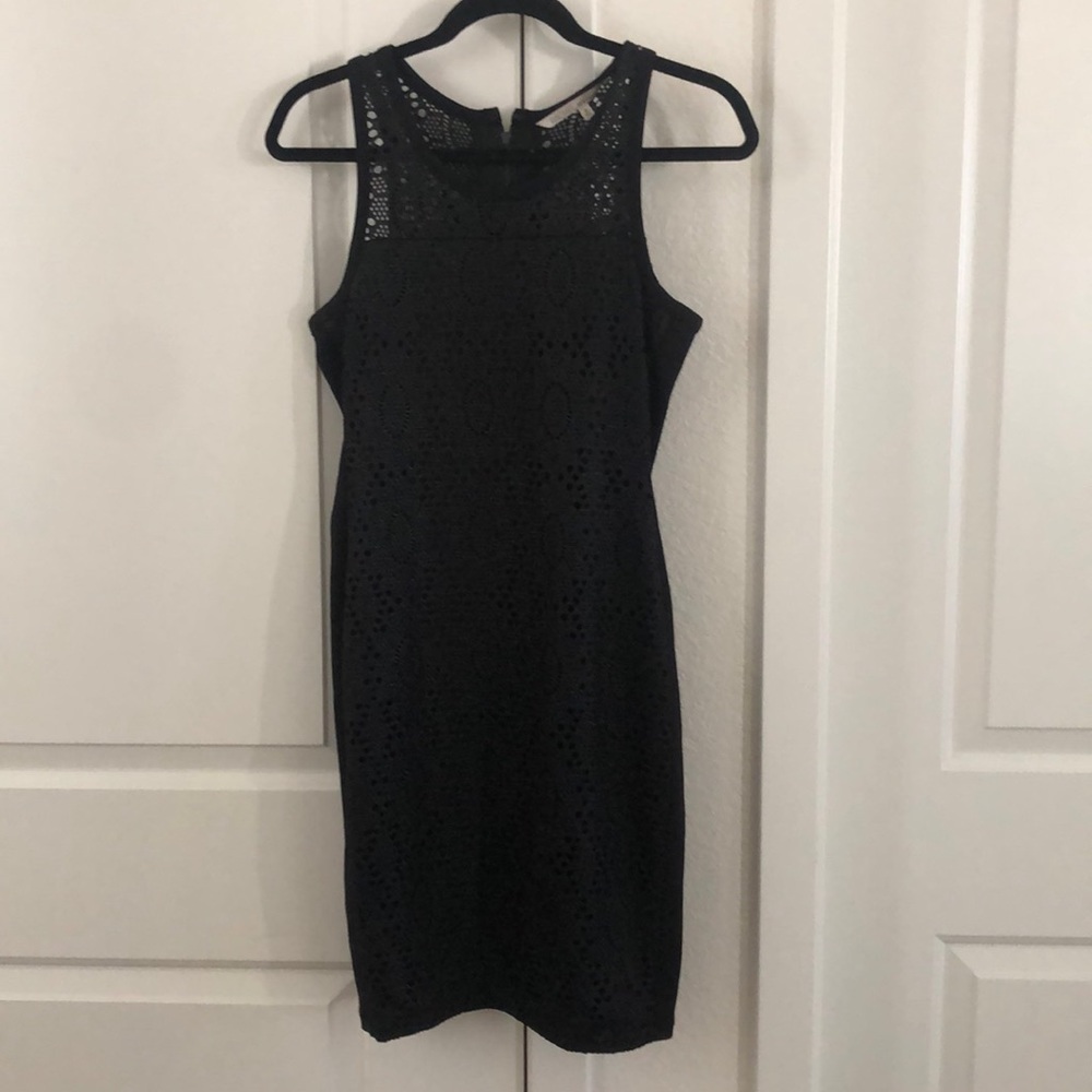 Rachel Roy black lace sheath dress size medium